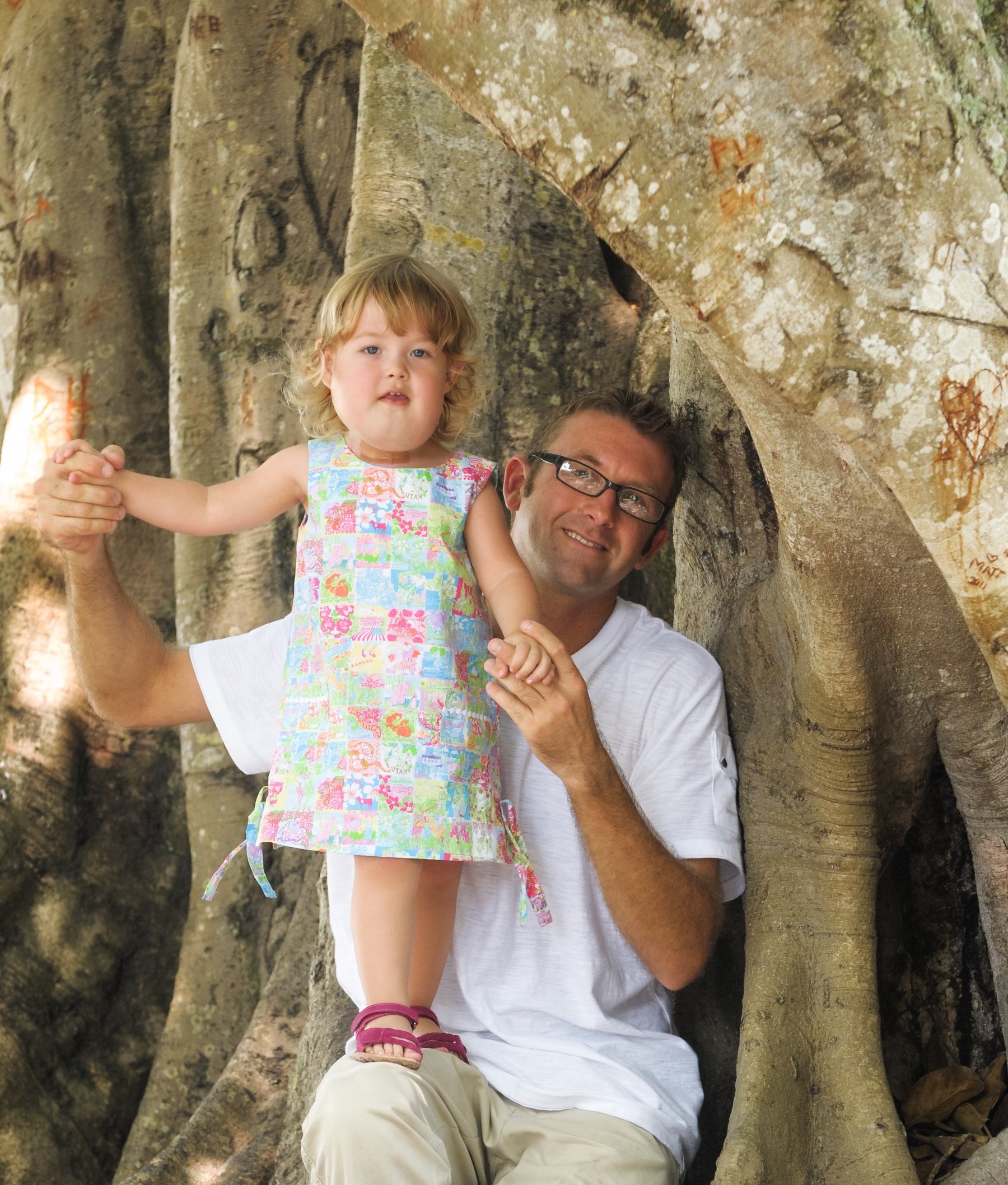 Lilly and her father together